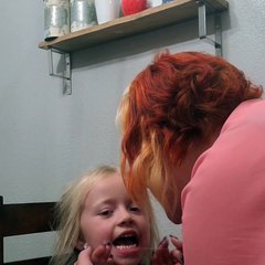Girl Excited Over Pulled Tooth