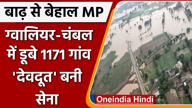 MP Flood: Madhya Pradesh में बाढ़ का कहर, Gwalior-Chambal में 1171 गांव डूबे | वनइंडिया हिंदी