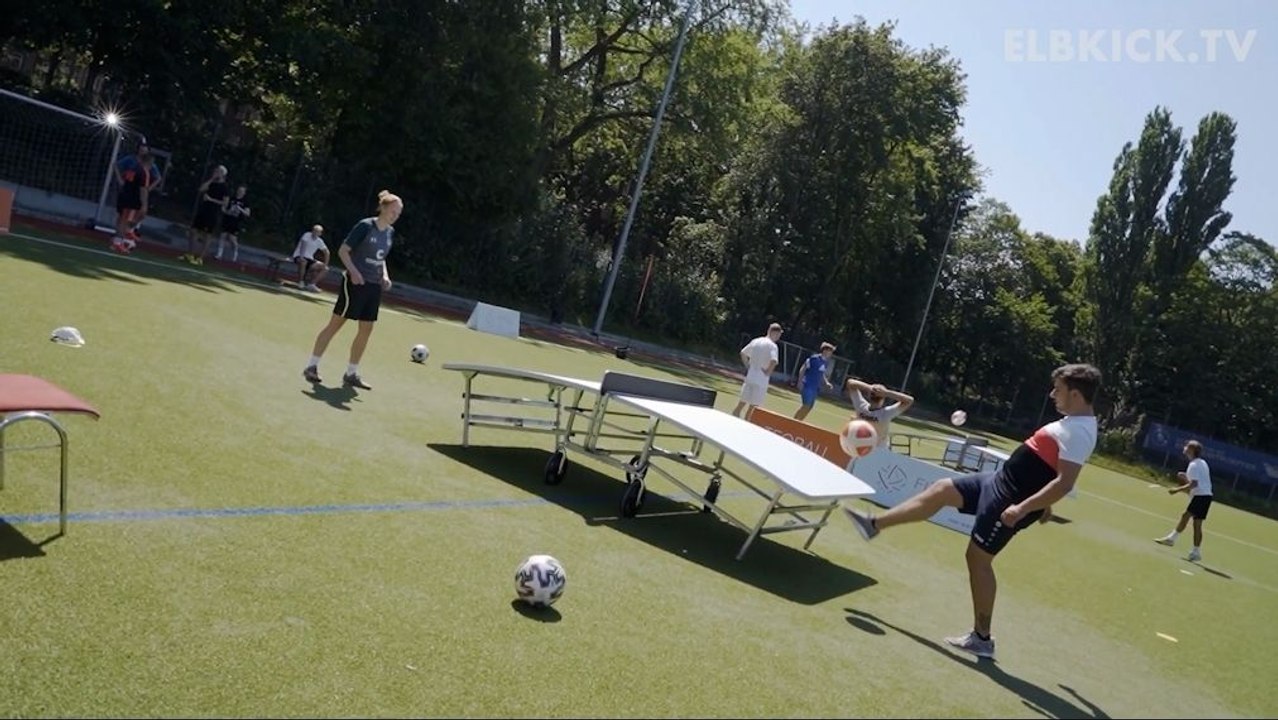 Teqball-Premiere in Hamburg: Aufstrebende Sportart debütiert an der Alster