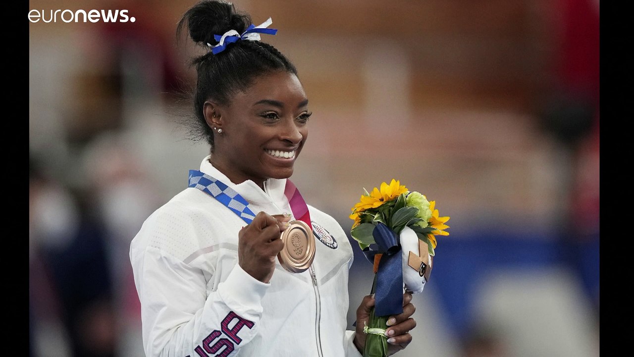 'Bin stolz auf mich' - Versöhnliches Schwebebalken-Finale von Simone Biles