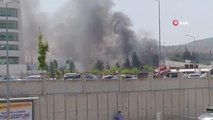 Son dakika haber | Hastane yakınındaki bahçe yangını korkuttu