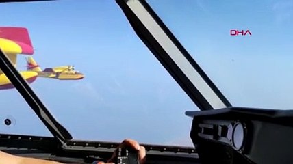 İspanya'nın gönderdiği 2 yangın söndürme uçağı Muğla'da