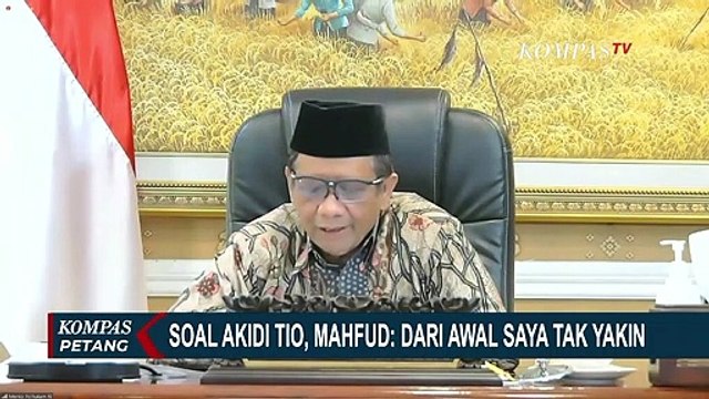 Mahfud MD Sebut dari Awal Tidak Yakin Soal Sumbangan Rp 2 Triliun Akidi Tio
