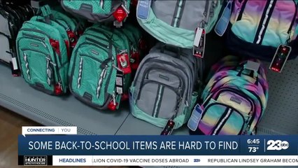 Some back-to-school items are hard to find