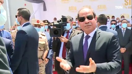 لقاء السيد الرئيس اليوم مع الإعلاميين والصحفيين عقب افتتاح سيادته مجمع سايلو فودز الصناعي
