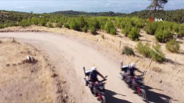 Nazilli'de yangınlara karşı havadan ve karadan denetim yapılıyor