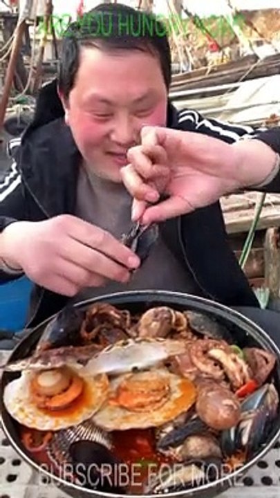 SPICY SEAFOOD BOIL |  SQUID OCTOPUS LOBSTER EATING SOUNDS | ASMR MUKBANG |  أصوات الأخطبوط الحبار #5