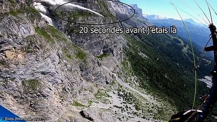 Un parapente filme un éboulement en Haute-Savoie
