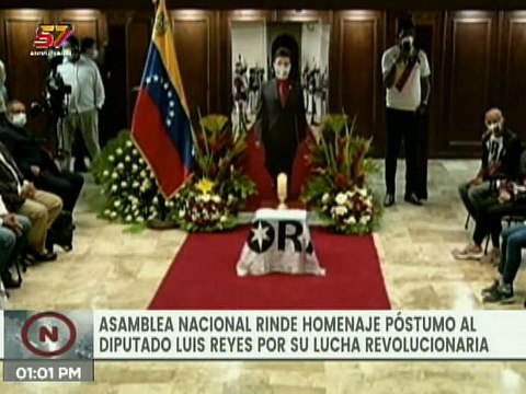 Rinden homenaje póstumo al Diputado Luis Reyes en la Asamblea Nacional