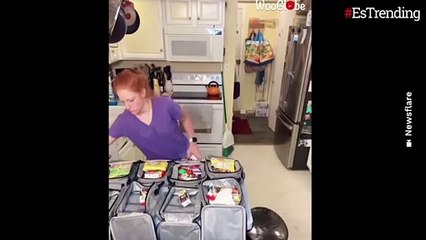 Super mamá: la maratónica labor de una madre para alimentar y atender a sus diez hijos