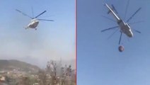 Yanlış yere su döken helikopter pilotuna vatandaştan küfürlü tepki