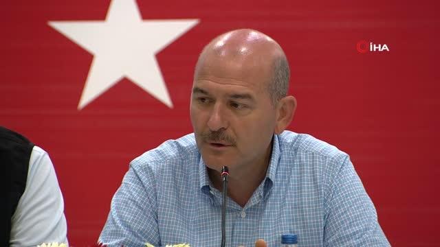 Bakan Soylu: Yangın başından itibaren TOMA'lar yangın bölgesinde dedi.