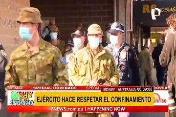 Ejército sale a las calles a hace respetar confinamiento en Australia