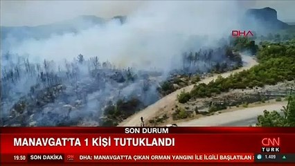 Son dakika... Manavgat'taki orman yangınıyla ilgili 1 kişi tutuklandı