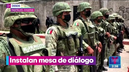 Instalan mesa de diálogo en Pantelhó, Chiapas