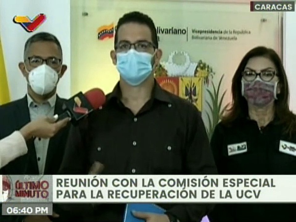 Avanzan los trabajos de recuperación de la UCV tras el abandono de sus autoridades rectorales