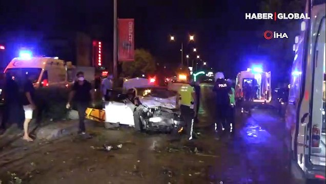 Polis aracı ile otomobil çarpıştı: 1 şehit, 1'i polis 4 yaralı