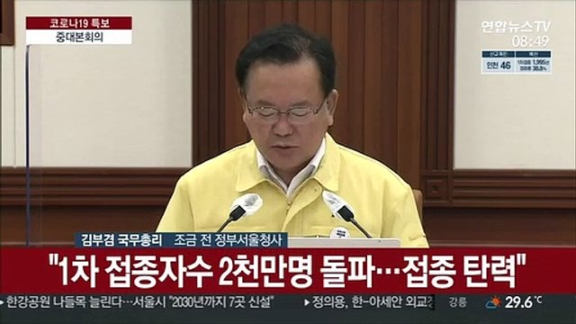 [현장연결] 김총리 금요일 중대본서 거리두기 단계 결정