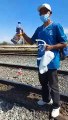 #caravana #migrante de #Honduras en las vias del tren de #Guaymas sonora mexico reciben comida alimento agua ropa y todo tipo de ayuda posible para que puedan llegar a USA