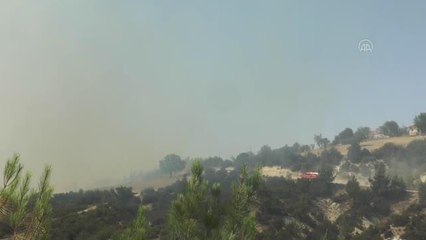 Kontrol altına alınan yangın bölgesinde yeniden alevler yükseldi