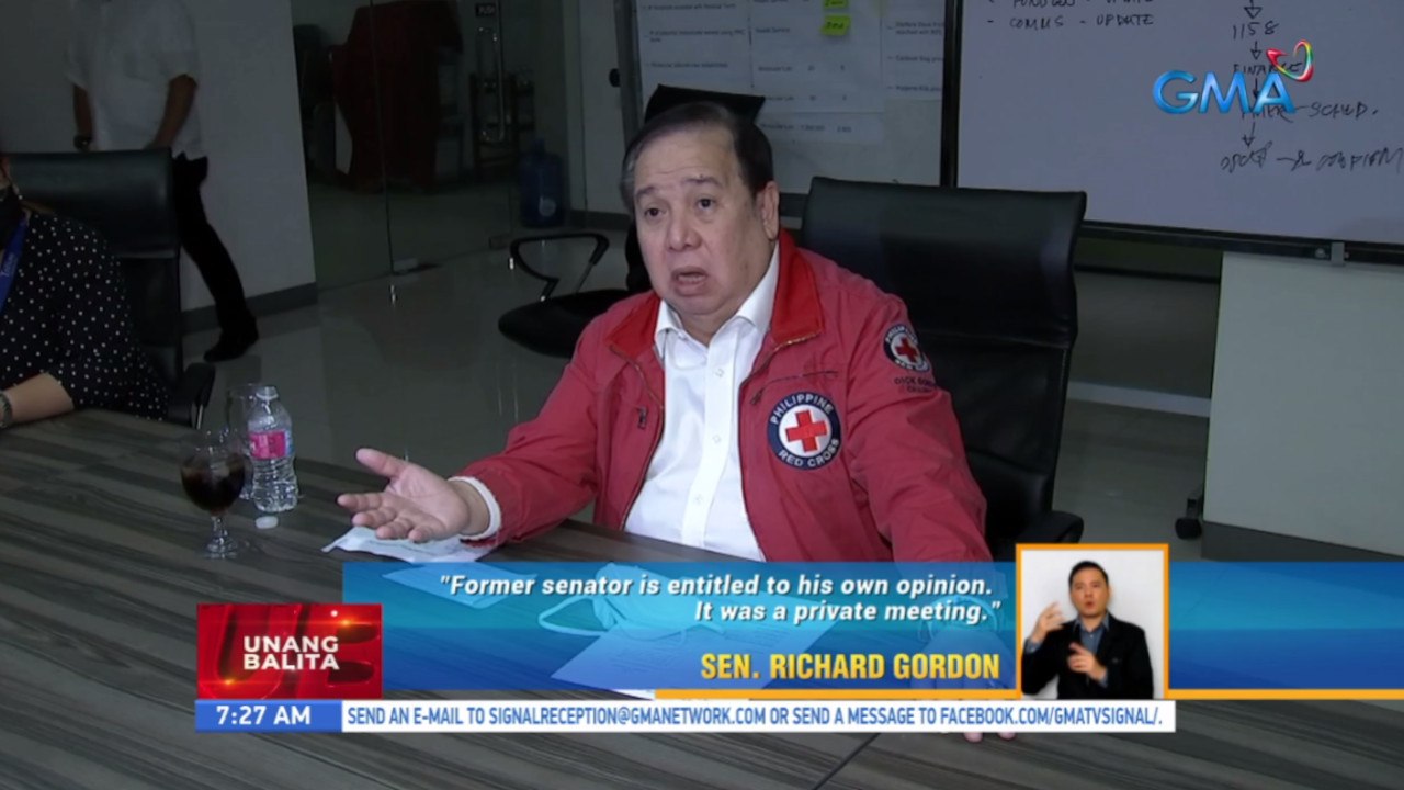 Sen. Gordon, sinagot si dating Sen. Trillanes kaugnay ng puna nito sa pakikipag-usap sa kanya ni VP Robredo | UB