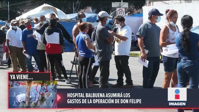 Instalan módulo de vacunación en el campamento para migrantes El Chaparral