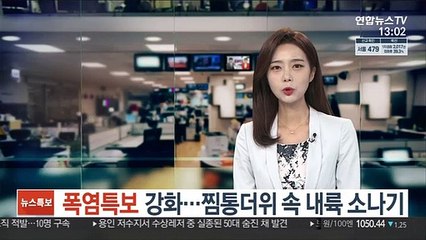 [날씨] 폭염특보 강화…찜통더위 속 내륙 소나기