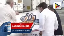 3-M doses ng Moderna vaccine, dumating sa bansa kahapon; Pangulong Duterte, personal na sinalubong ang bakuna