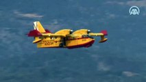 İspanya'dan gönderilen 2 yangın söndürme uçağı faaliyetlerine başladı