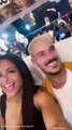 Christina Milian et M.Pokora fêtent leur rencontre dans le club L'Opéra à Saint Tropez le 3 août 2021.