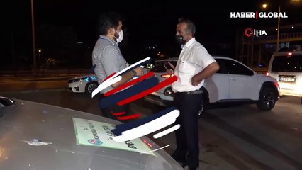 Temaslı şoför direksiyon başında yakalandı!