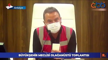 Muhittin Böcek yangını anlattı AK Partili Demir gülerek dinledi