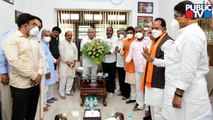 Former Ministers, Migrant Ministers Visit Yediyurappa's House and Thank Him