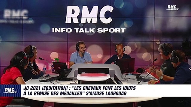 JO 2021 (Equitation) : Les chevaux font les idiots à la remise des médailles s'amuse Laghouag