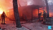 Incendies en Grèce : des incendies ravageurs progressent près d'Athènes