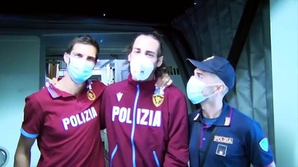 Tokyo 2020, Tamberi atterra a Fiumicino: applausi e abbracci - Video