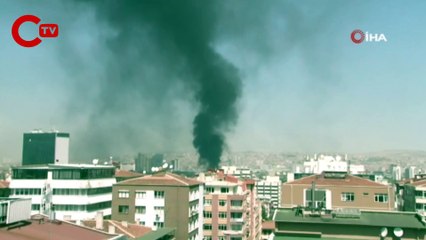 Ankara'da korkutan yangın