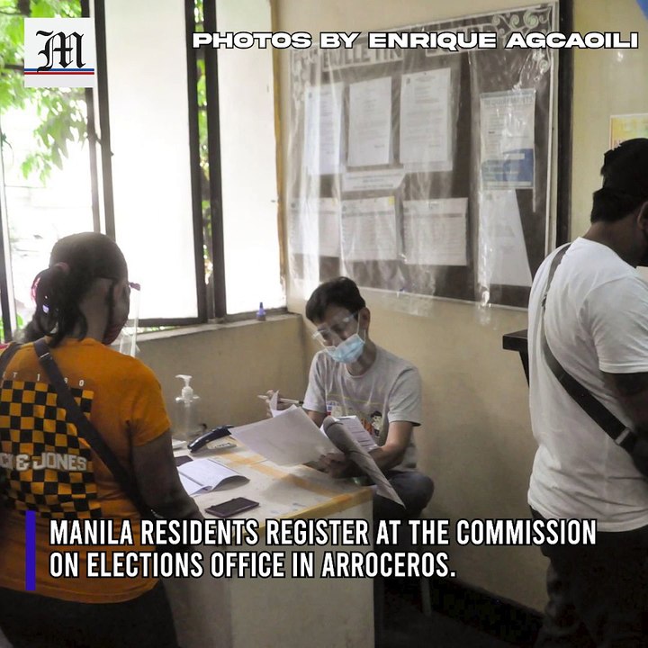 Election registration in Manila