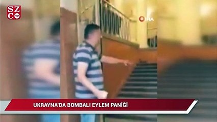 Ukrayna’da Bakanlar Kurulu binasında bombalı eylem paniği