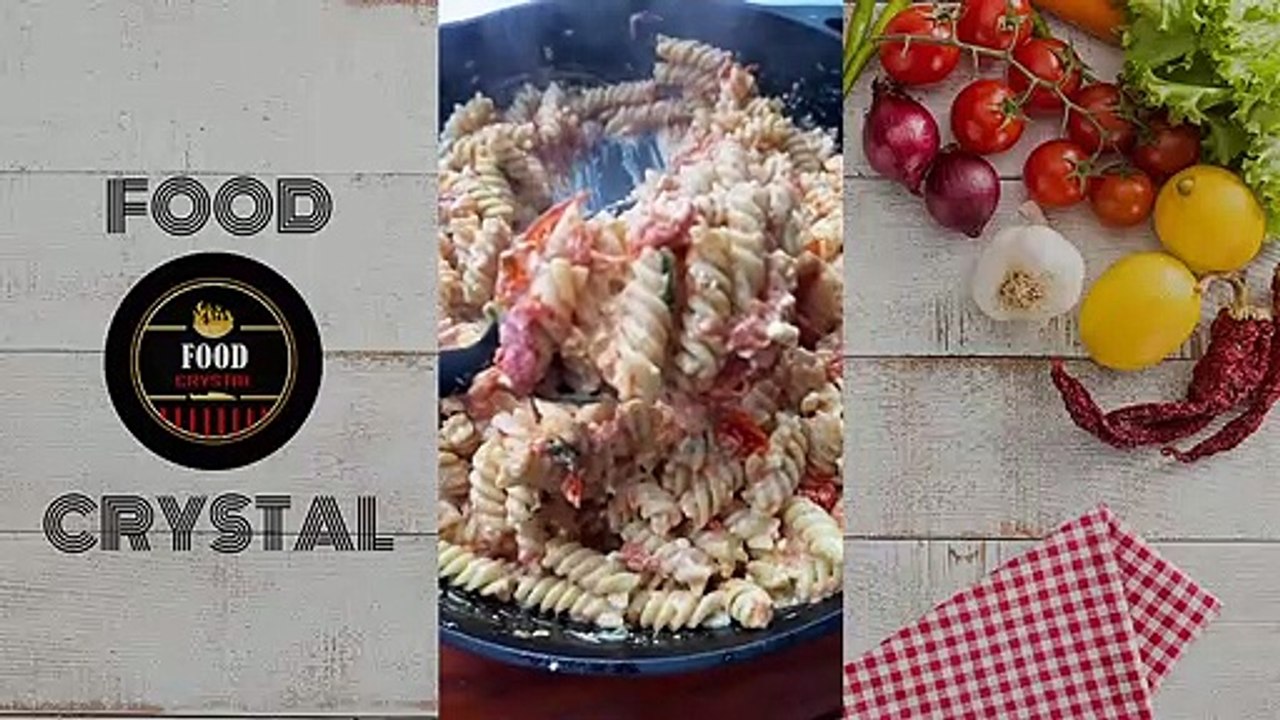 Cherry Tomato Feta Cheese Pasta | Feta Pasta Tiktok | Food Crystal #FetaCheesePasta #FetaPastaTiktok