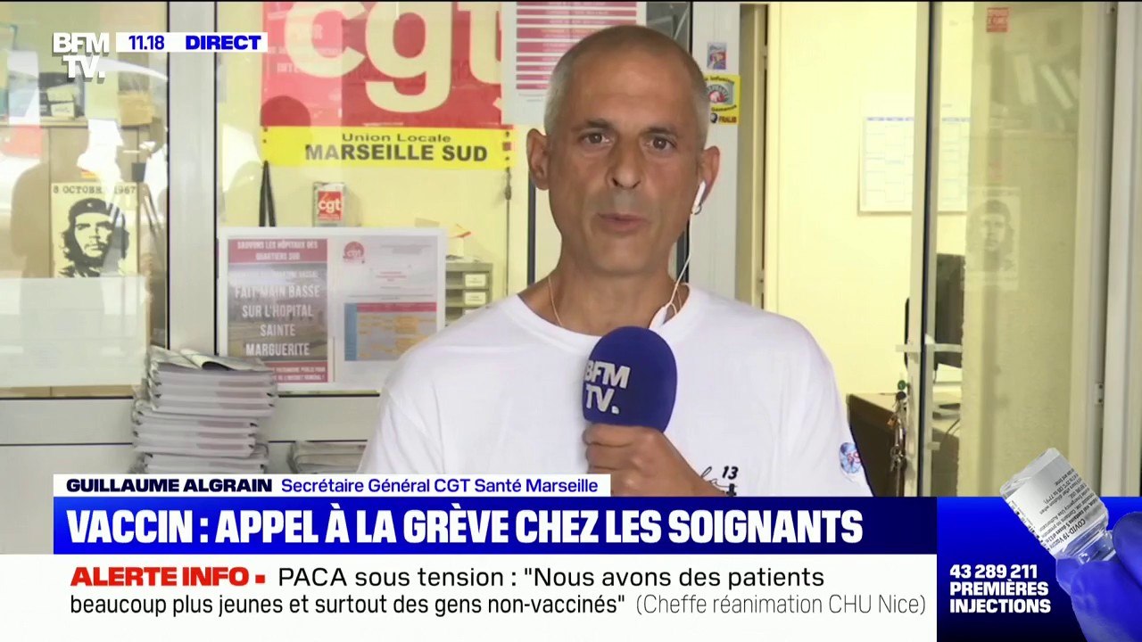 Pour le secrétaire général CGT Hôpitaux Sud à Marseille, la grève des soignants vient "des conditions de travail qui continuent de se dégrader"