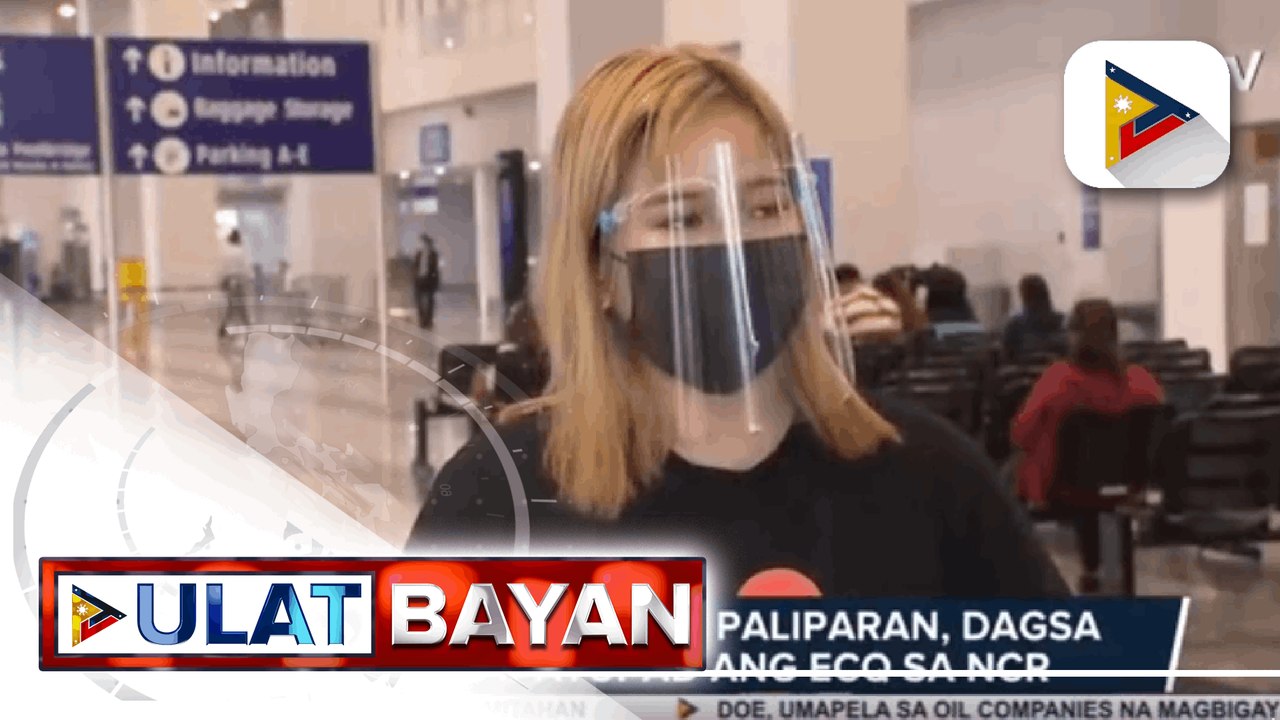 Mga pasahero sa paliparan at PITX, dagsa bago ipatupad ang ECQ sa NCR; Flights sa ECQ, pananatilihin para maserbisyuhan ang mga APOR