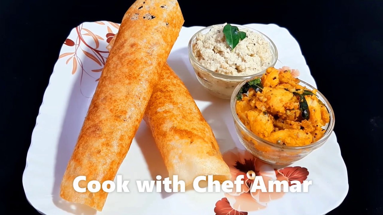 poha dosa | पोहा से क्रिस्पी डोसा बनाने की विधि | poha dosa recipe | nasta recipe |  Cook with Chef Amar