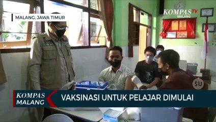 Vaksinasi Covid-19 Bagi Pelajar di Kota Malang Dimulai