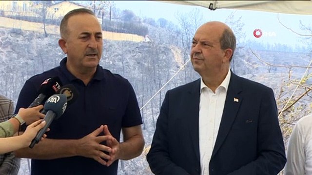 KKTC Cumhurbaşkanı Ersin Tatar Bakan Çavuşoğlu ile bir araya geldi