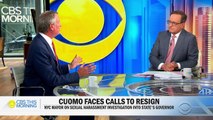 Mayor De Blasio on Cuomo allegations and on New York City vaccine mandate