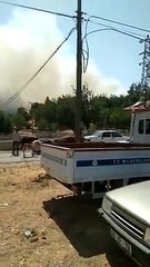 Milas'ta yangın Fesleğen Mahhalesi'ne doğru ilerliyor