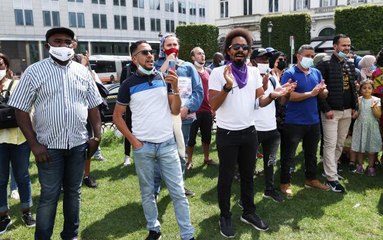 Son dakika haber | Brüksel'de "kağıtsızlardan" oturum izni protestosu