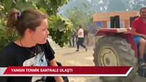 Yangın termik santrale yaklaştı, belediye başkanı köyü boşalma çağrısında bulundu