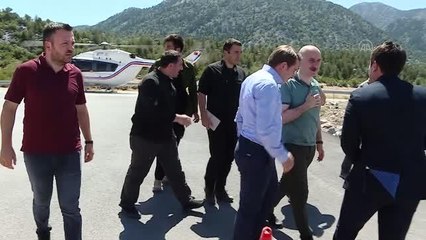 Ulaştırma ve Altyapı Bakanı Karaismailoğlu, İbradı'da incelemelerde bulundu